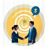 Client-Centric Approach Icon with handshake
